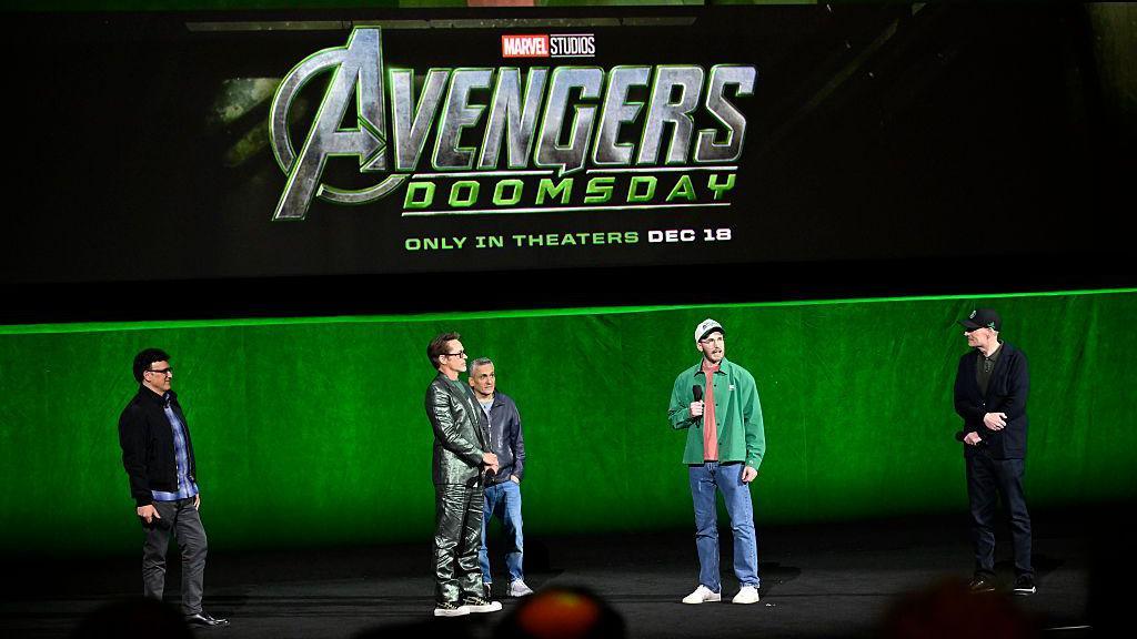 marvel avengers doomsday actors on stage.