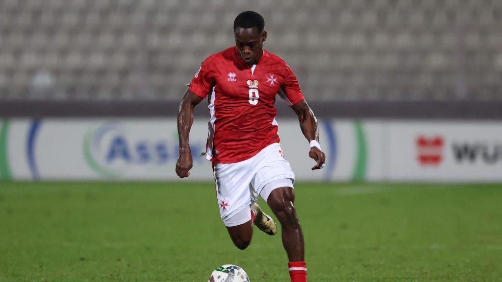 Basil Tuma playing for Malta