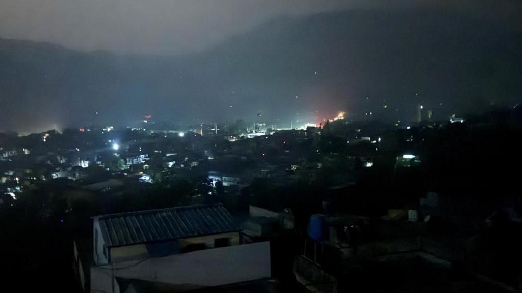 A city view of Muzaffarabad in Pakistan-administrated Kashmir