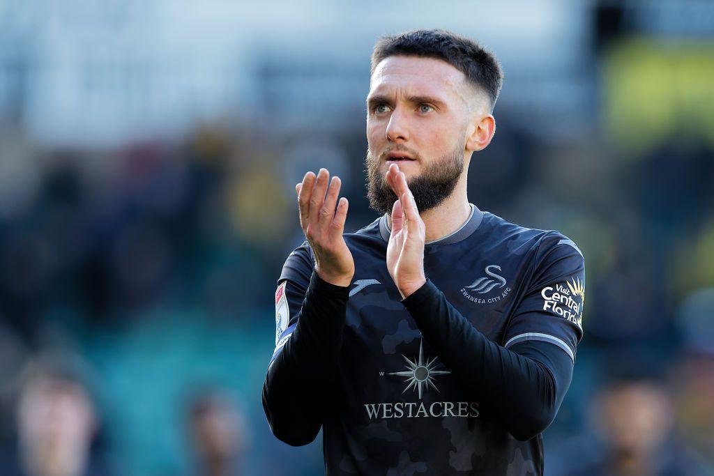 Matt Grimes applauds Swansea fans