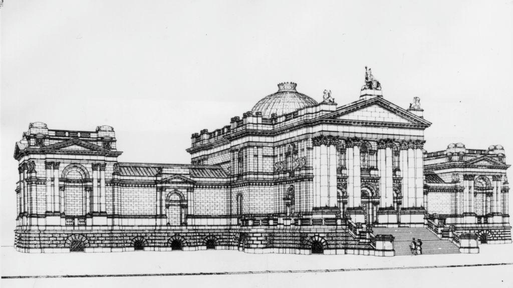 January 1897: The Tate Gallery at Millbank, London, now known as the Tate Britain. Original Publication: From 'The Builder'.