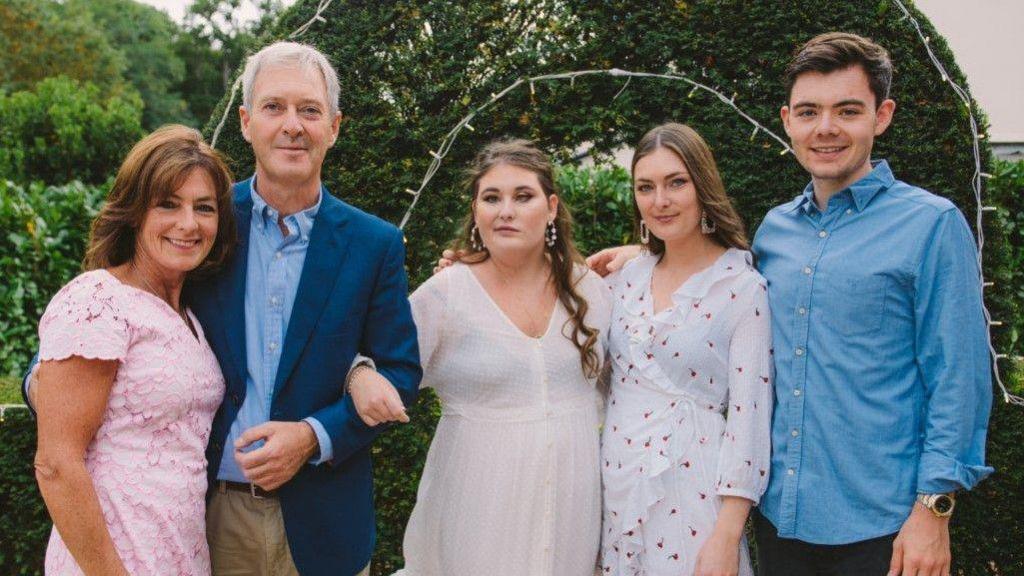 Left to right, Debi and Tim Oliver with their children Emily, Charlotte and James