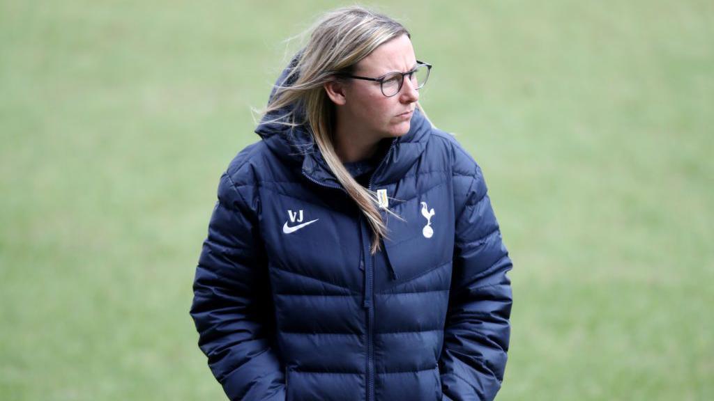 Vicky Jepson with Tottenham