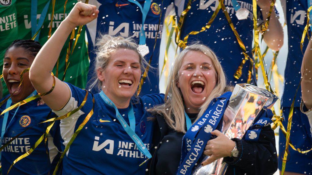 Emma Hayes and Millie Bright