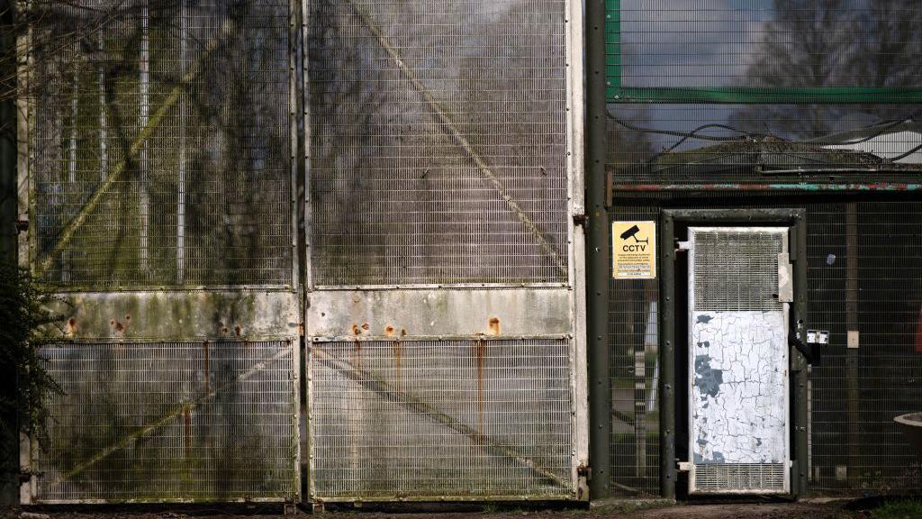 The entrance to the former HMP Northeye prison near Bexhill.