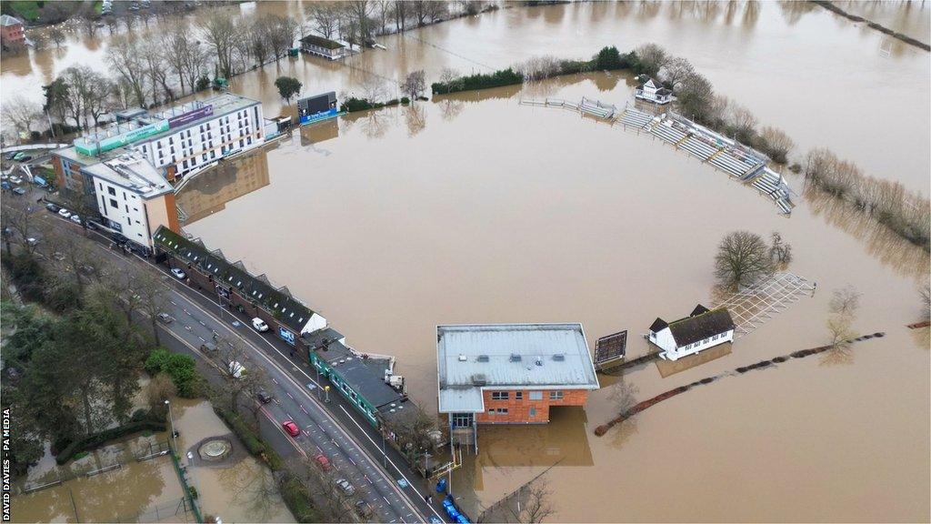 Worcestershire's New Road home has been under water four times this winter