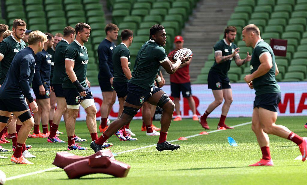 Lions training.