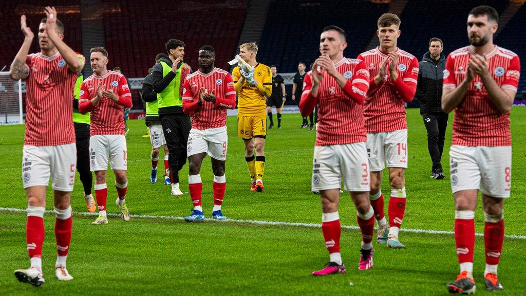 Ayr celebrate at Hampden