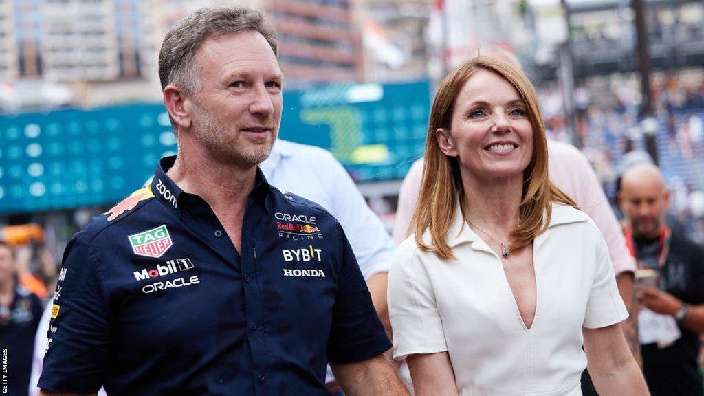 Christian Horner and wife Geri