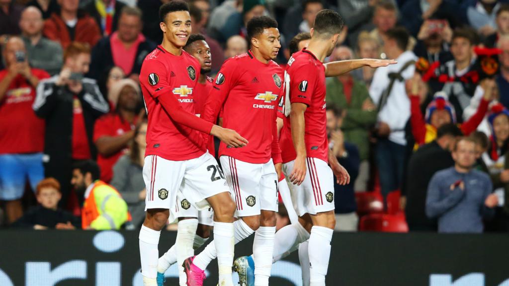 Mason Greenwood celebrates