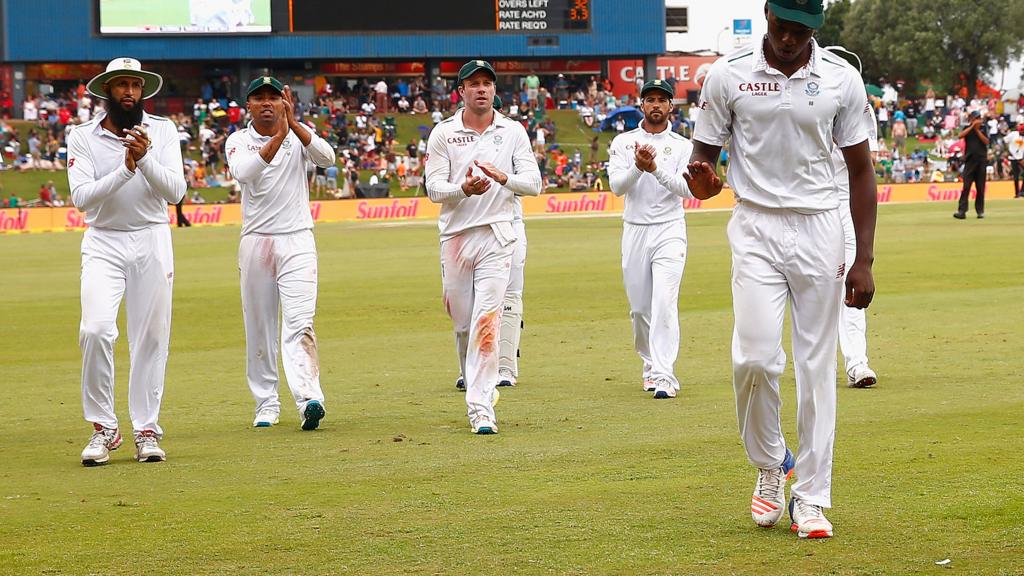 Kagiso Rabada celebrates