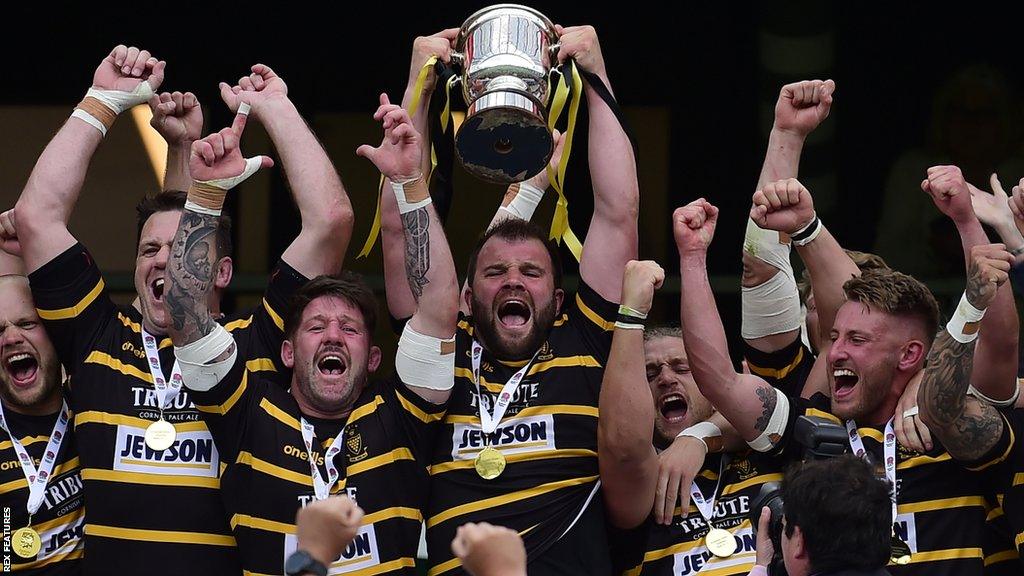 Cornwall lift the 2022 Bill Beaumont Cup
