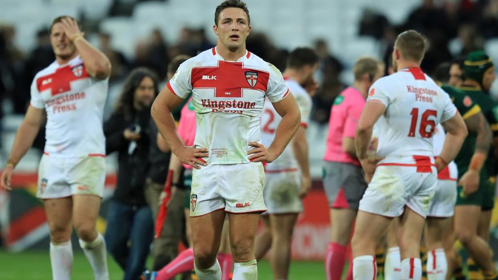 Sam Burgess looks dejected