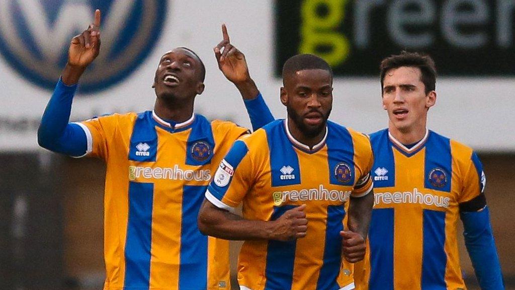 Shrewsbury Town celebrate