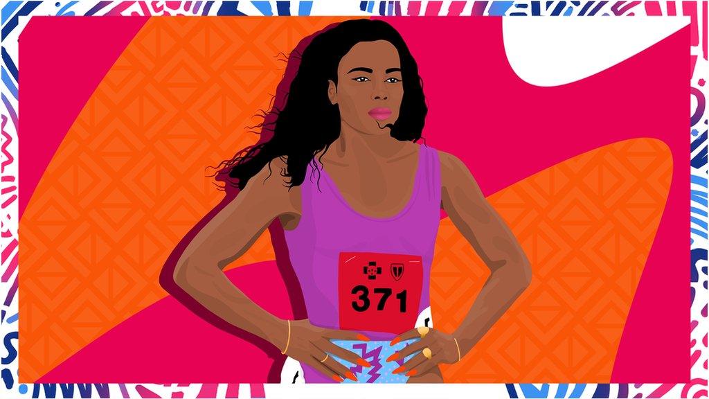 Illustrated image of Florence Griffith-Joyner