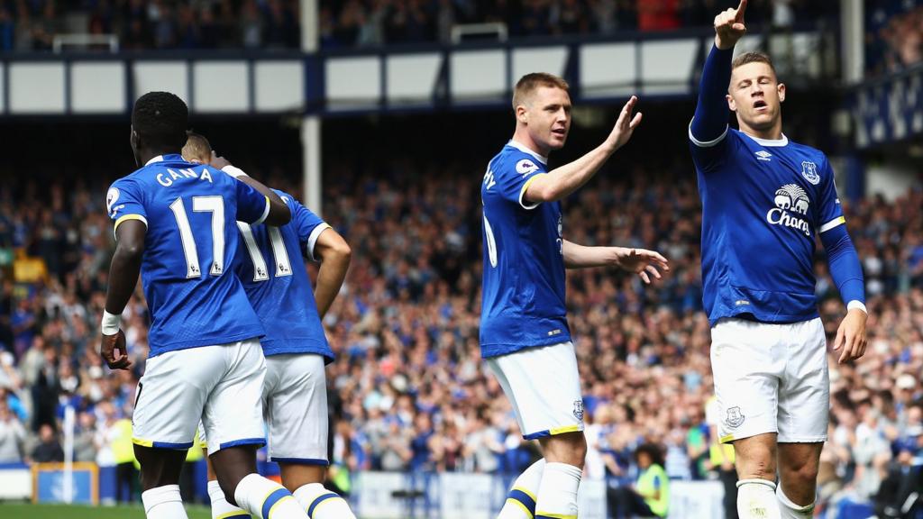 Ross Barkley of Everton celebrates