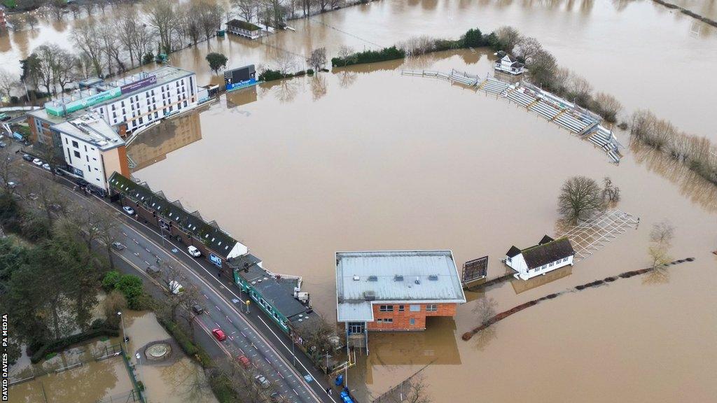 Worcestershire's New Road home has been under water four times this winter