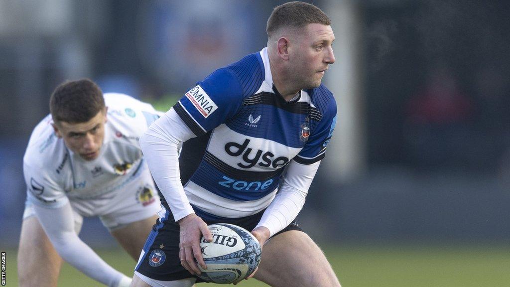 Scotland star Finn Russell in action for Bath against Exeter on Saturday