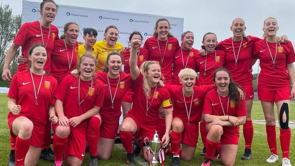 Jersey celebrate winning the Muratti