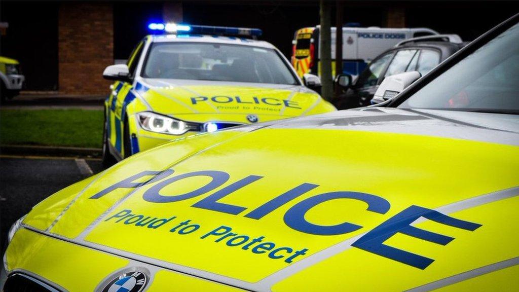 Library image of Northumbria Police vehicles