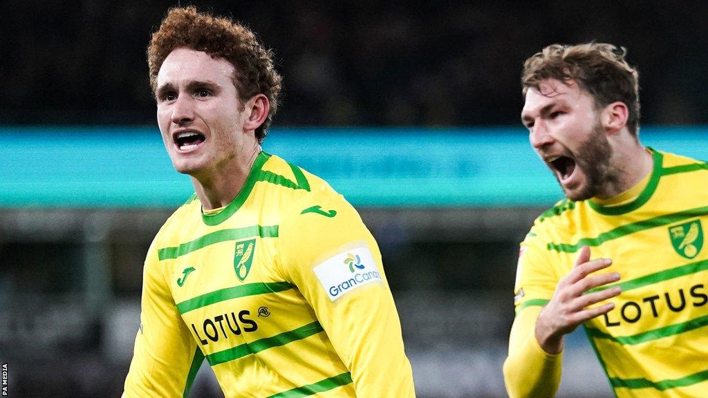 Josh Sargent scores for Norwich City