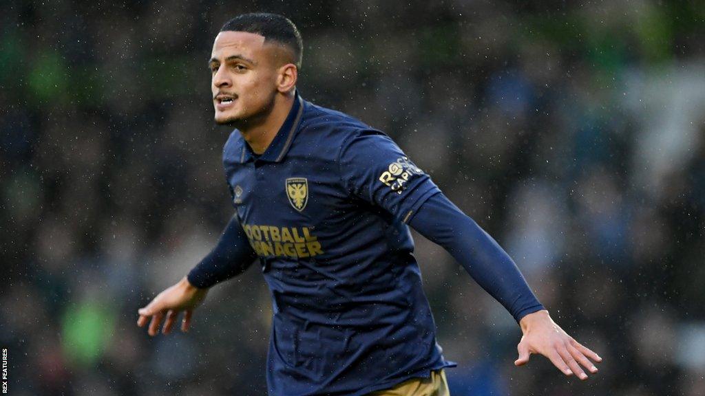 Ali Al-Hamadi playing for AFC Wimbledon