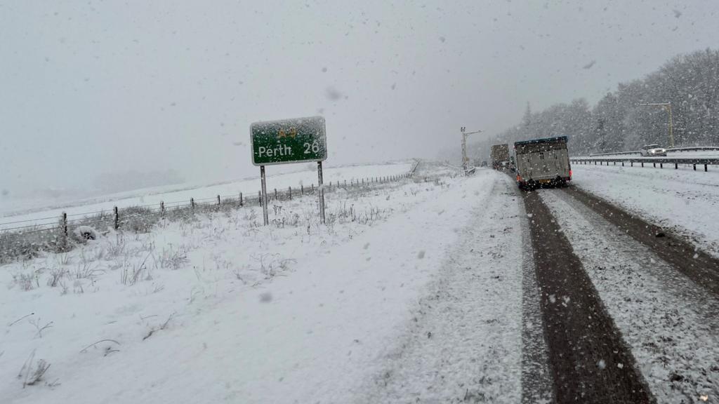 Snow on A9