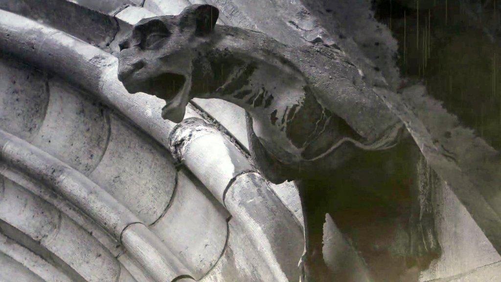 Gargoyle on Notre Dame cathedral