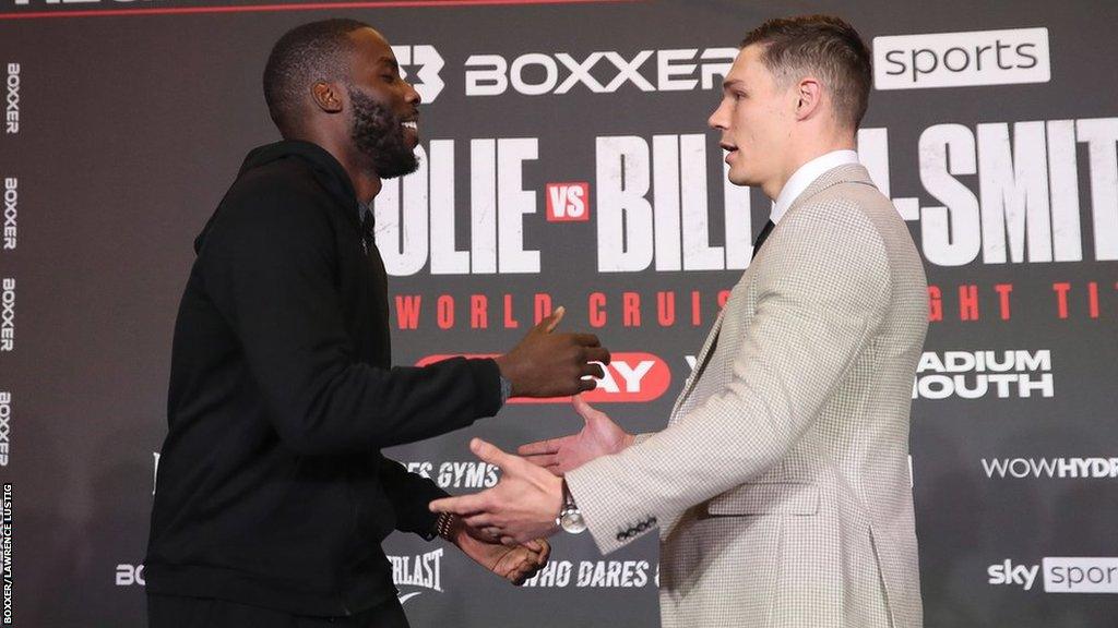 Lawrence Okolie faces off with Chris Billam-Smith