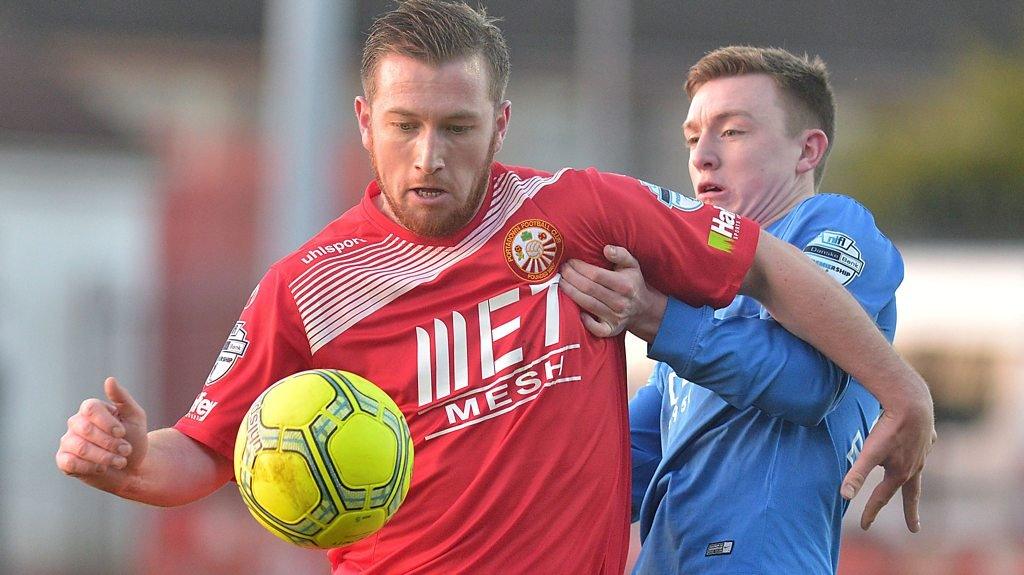 Action from Portadown against Glenavon