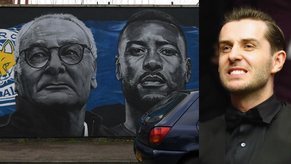 Leicester City mural and Mark Selby