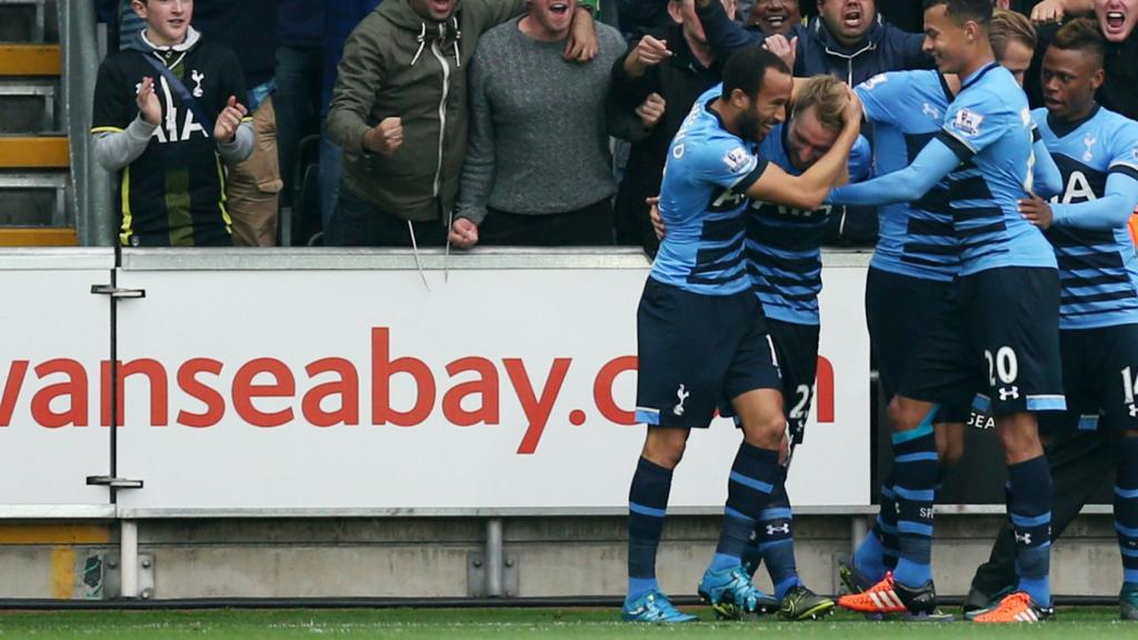 Christian Eriksen celebrates