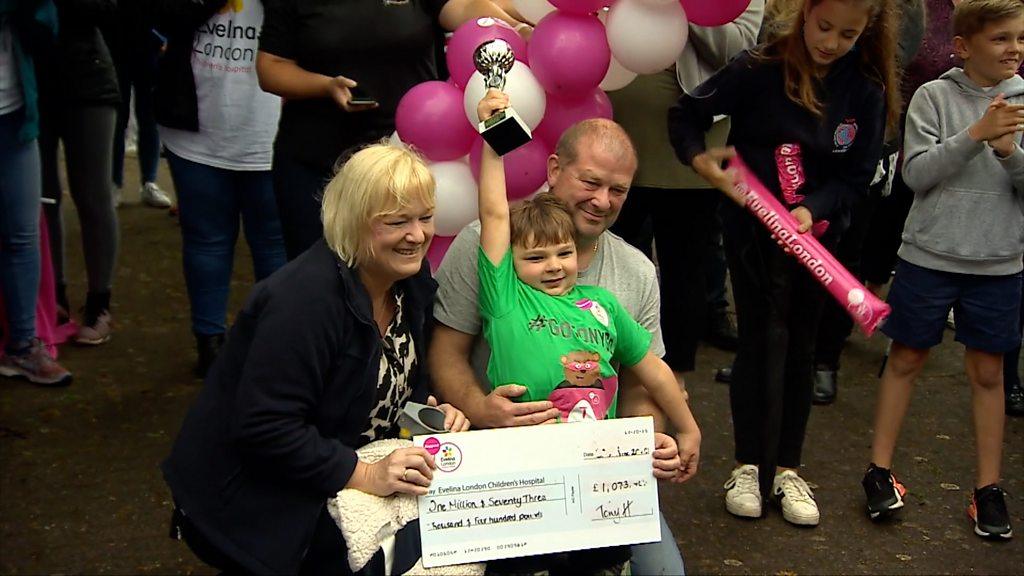 Tony with his mum and dad