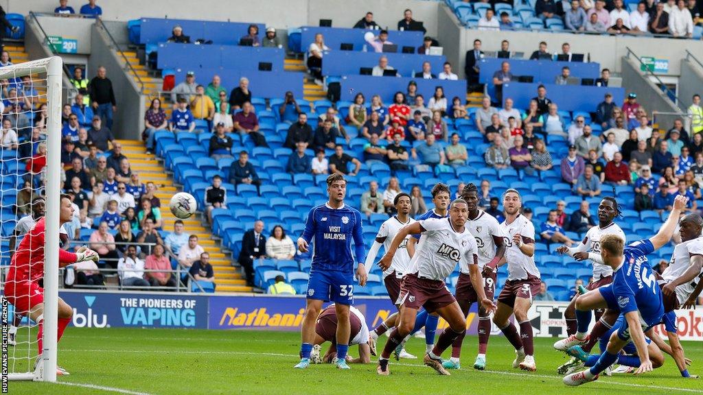 Mark McGuinness scores for Cardiff