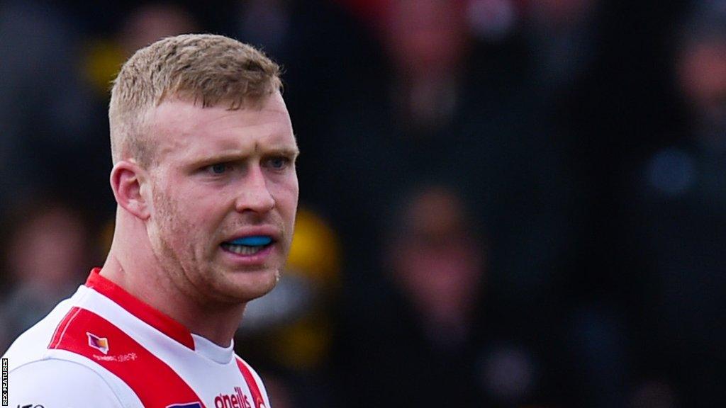 Joey Lussick scored in St Helens' semi-final defeat by Leigh Leopards on Saturday, with his departure announced immediately after their loss