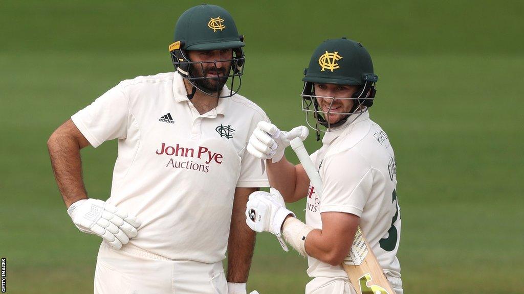 Joe Clarke hit his second Championship century of the season for Nottinghamshire