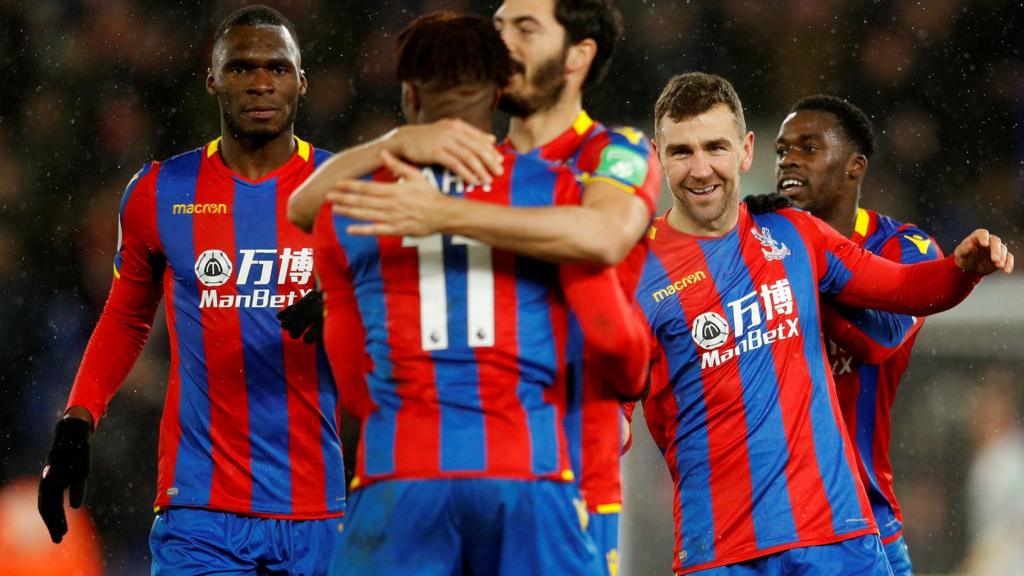 James McArthur and team mates celebrate