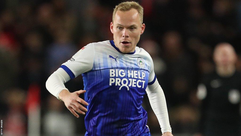 Anthony Scully in action for Wigan Athletic