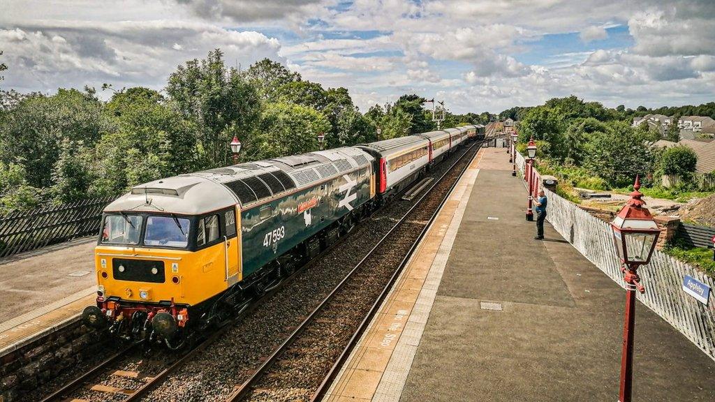 One of the trains that will form part of the new service, pictured at Appleby station