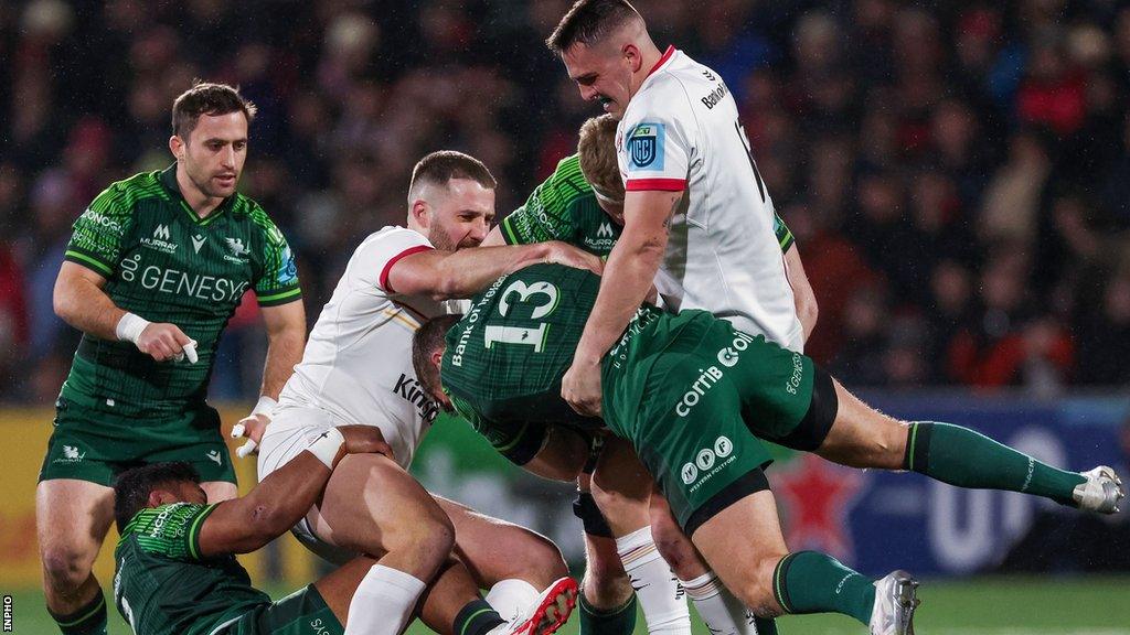 James Hume and Stuart McCloskey in action against Connacht last week