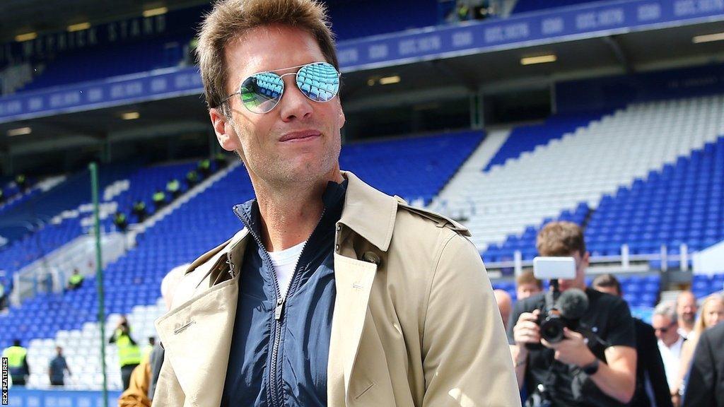 Tom Brady was on his first trip to St Andrew's since buying in to Birmingham City a fortnight ago