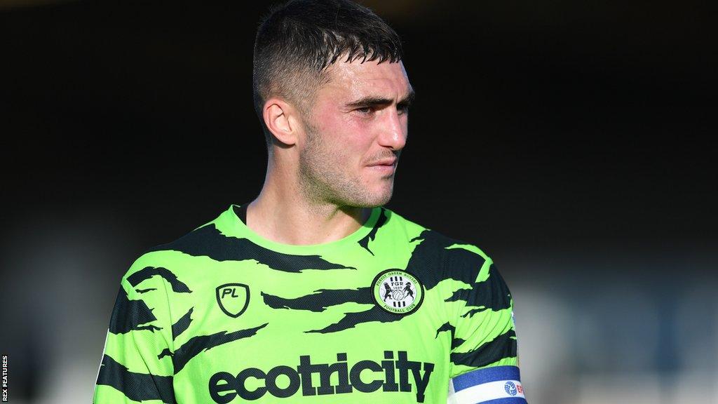 Jordan Moore-Taylor final appearance of the 2022-23 campaign came in December as Forest Green were relegated from League Two