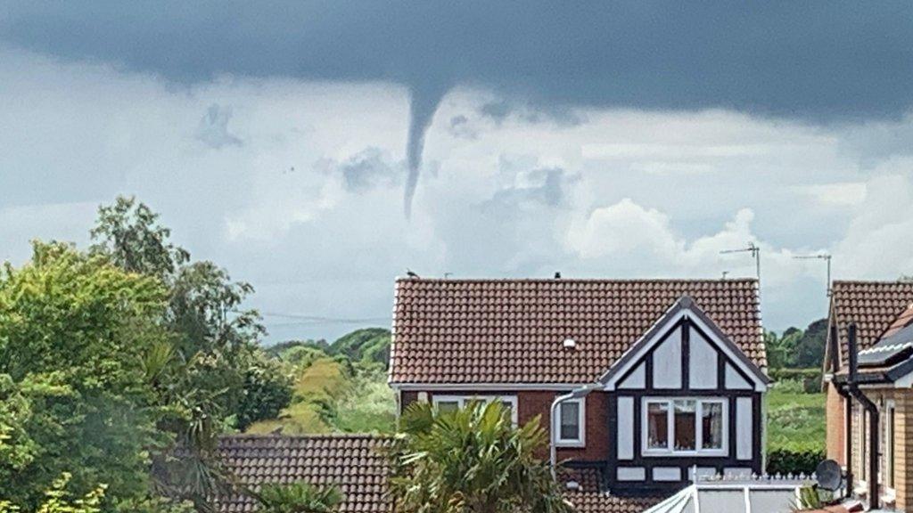 Funnel cloud, Ashington, Northumberland