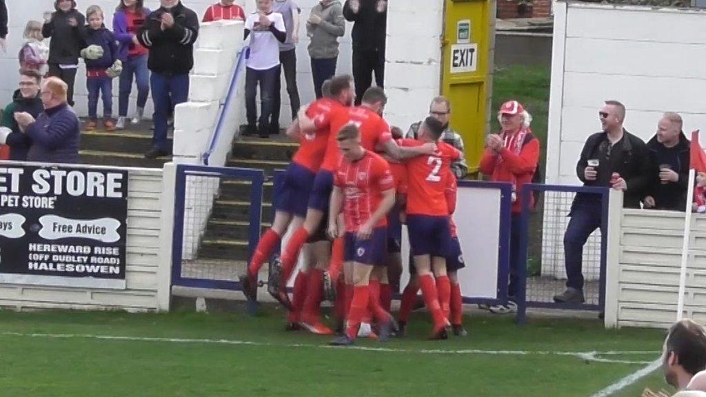 Bromsgrove Sporting celebrate