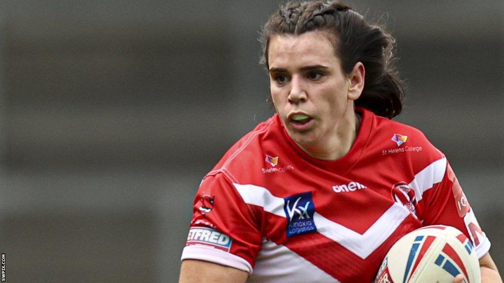 Carrie Roberts won the Super League, league shield and Challenge Cup at St Helens