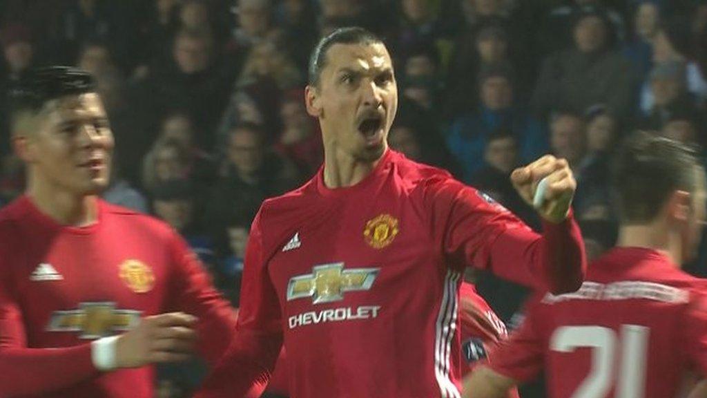 Zlatan goal celebrates