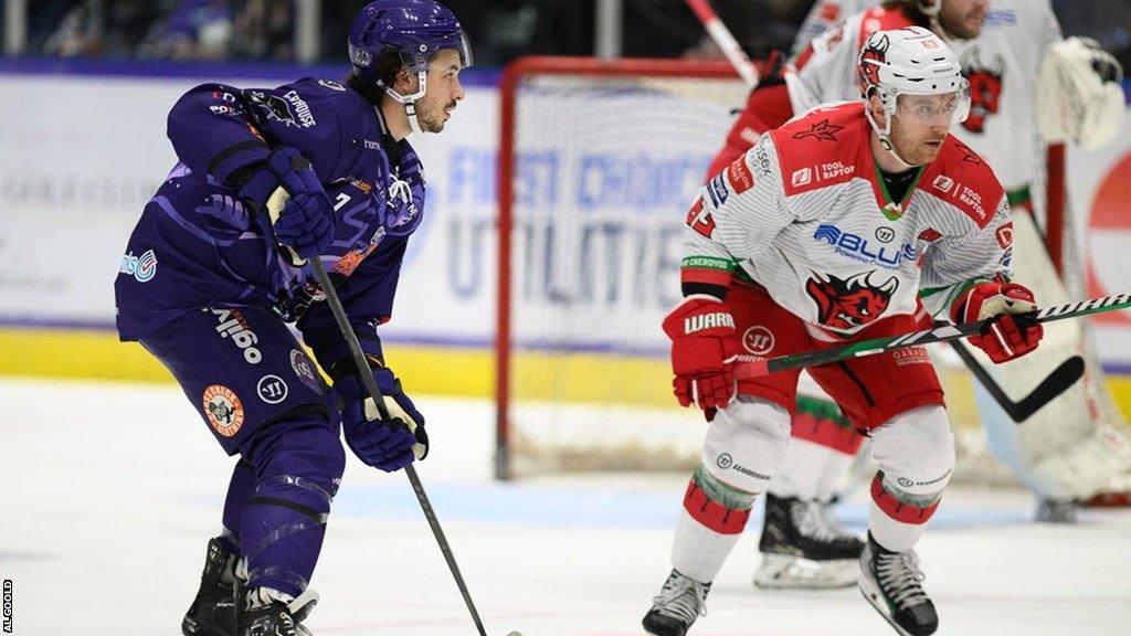 Action from Cardiff Devils' win at Glasgow Clan