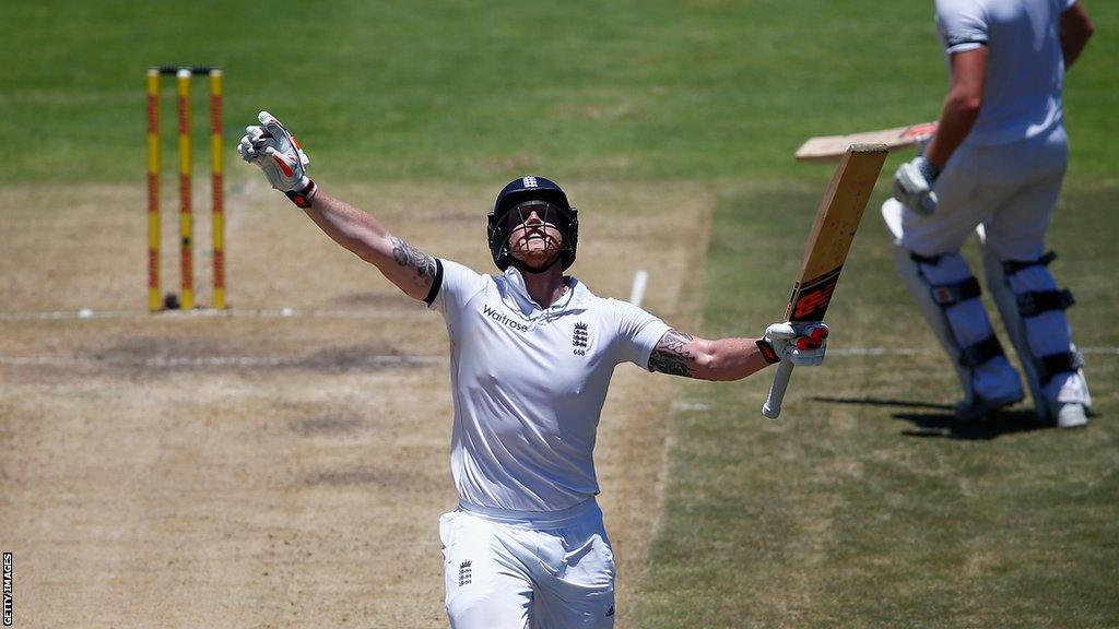 Ben Stokes celebrates double century in Cape Town