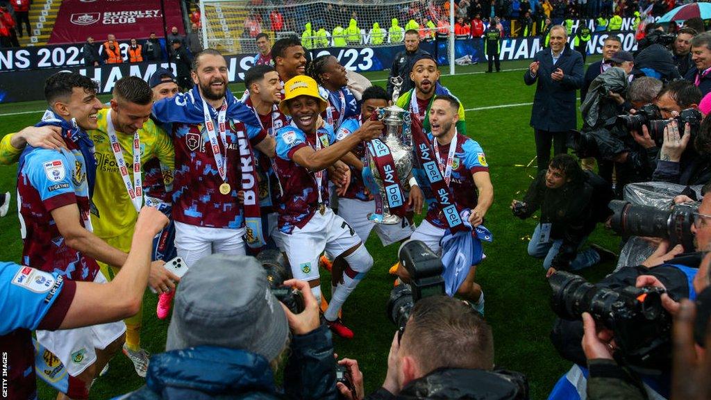 Burnley celebrate