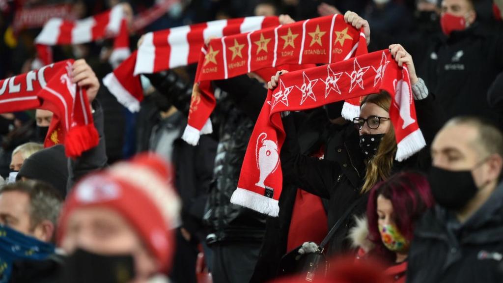 Liverpool fans at Anfield